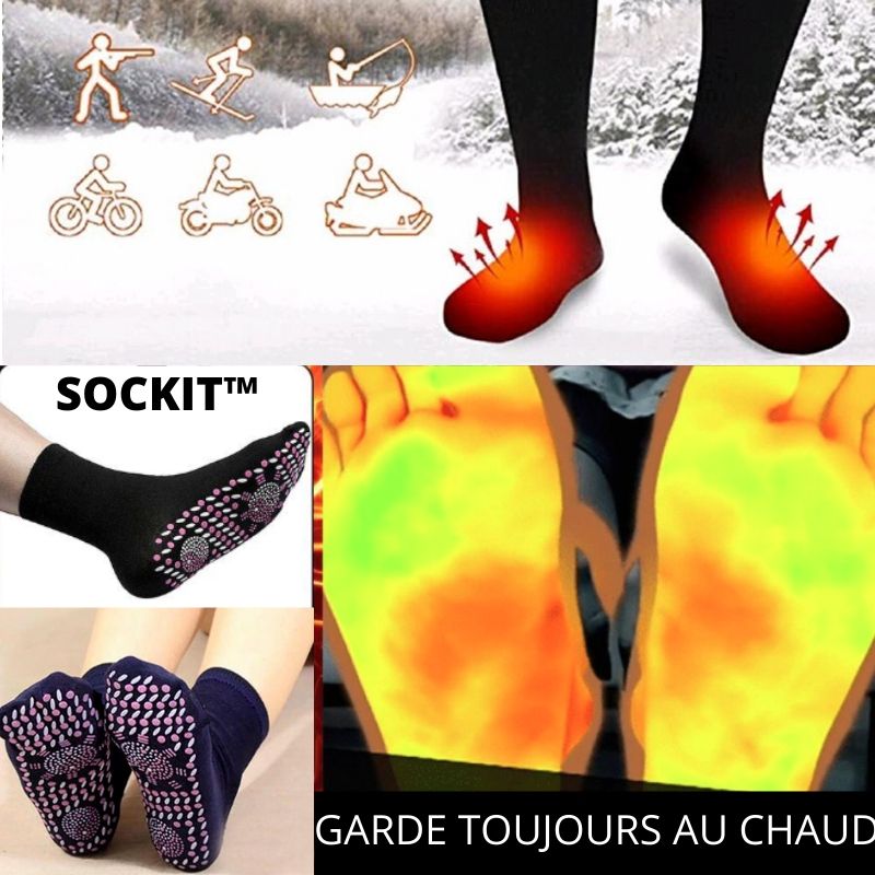 Chaussettes Tourmaline Sandyconfort : Favorisent la Circulation Sanguine  pour des Jambes legeres