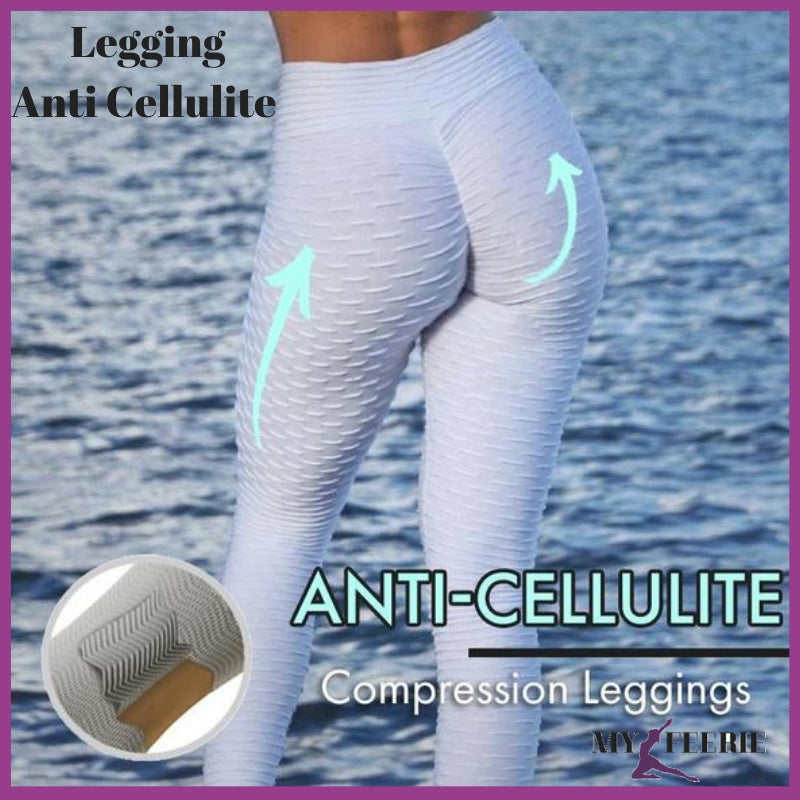 Grey Anti Cellulite Push Up Leggings